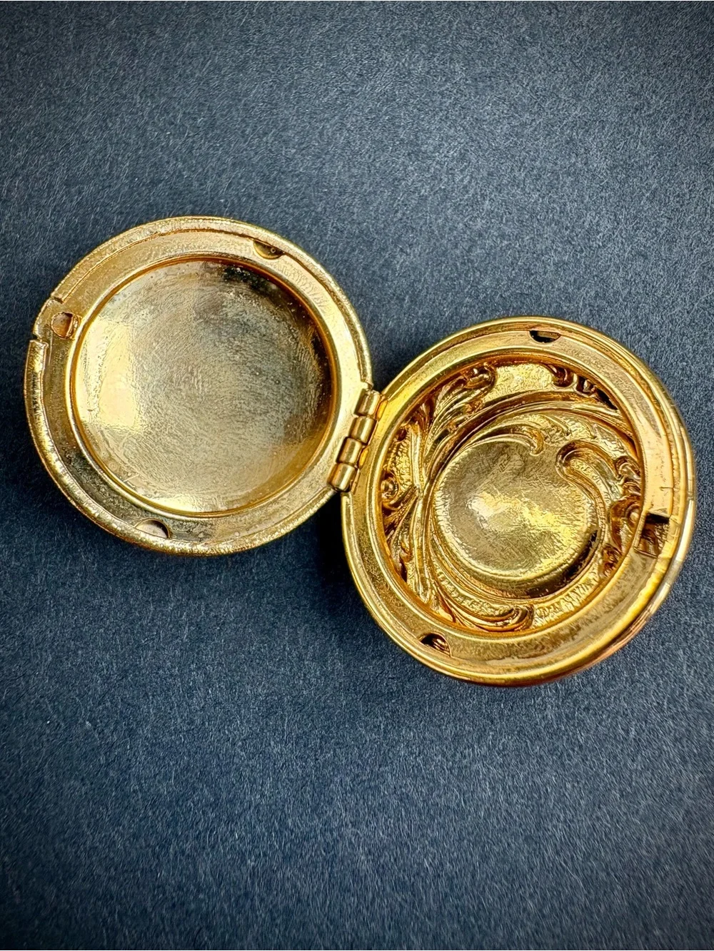 Vintage Art Nouveau Revival “Eternal Question” Locket Brooch